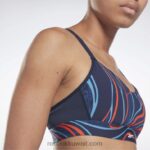 نحيف ناقلات البحرية لوكس حمالة صدر رياضية مطبوعة بنقشة الطبيعة Reebok 0NZ0F695 - Image 4