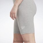 نحيف هيذر رمادي متوسط شورت مجسم بشعار الماركة Reebok 0NZ0F693 - Image 4