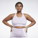 نحيف واحة بنفسجية أساسيات الجري حمالة صدر عالية التأثير (حجم كبير) Reebok 0NZ0F770