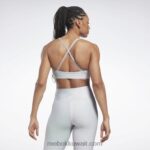 نحيف واحة بنفسجية حمالة صدر رياضية رياضية ضيقة لليوجا Reebok 0NZ0F726 - Image 3