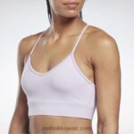 نحيف واحة بنفسجية حمالة صدر رياضية جاهزة للتمارين الرياضية Reebok 0NZ0F576 - Image 4