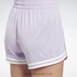 نحيف واحة بنفسجية شورت مرتفع جاهز للتمارين الرياضية Reebok 0NZ0F632 - Image 5