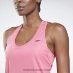 نحيف وردي حقيقي شبكة أعلى خزان الخلفي Reebok 0NZ0F657 - Image 4