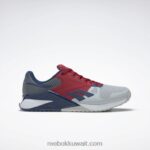 نقي رمادي 2 / فلاش أحمر / باتيك أزرق حذاء تدريب نانو 6000 Reebok 0NZ0F169