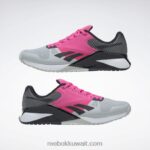 نقي رمادي 2 / وردي ذري / قلب أسود حذاء تدريب نانو 6000 Reebok 0NZ0F138 - Image 9