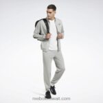 نقي رمادي 3 / أسود هوية ناقلات متماسكة سترة المسار Reebok 0NZ0F429 - Image 2