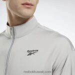 نقي رمادي 3 / أسود هوية ناقلات متماسكة سترة المسار Reebok 0NZ0F429 - Image 4