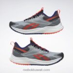 نقي رمادي 3 / الأساسية أسود / برتقالي مضيئة حذاء الجري النسائي floatride Energy 4 Adventure Reebok 0NZ0F324 - Image 3