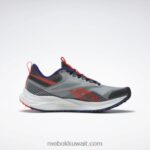 نقي رمادي 3 / الأساسية أسود / برتقالي مضيئة حذاء الجري النسائي floatride Energy 4 Adventure Reebok 0NZ0F324 - Image 4