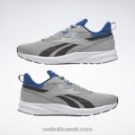نقي رمادي 3 / رمادي نقي 8 / أزرق متجه حذاء جري رانر 4 4e للرجال Reebok 0NZ0F1198 - Image 9
