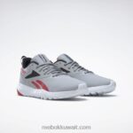 نقي رمادي 3 / كور أسود / أحمر متجه حذاء فليكساغون فورس 4 للرجال للتدريب Reebok 0NZ0F1335 - Image 3