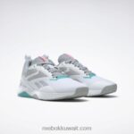 نقي رمادي 3 / ftwr أبيض / أزرق مخضر كلاسيكي حذاء تدريب nanoflex tr 2.0 للنساء Reebok 0NZ0F90 - Image 3