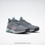 نقي رمادي 5 / رمادي نقي 2 / أزرق مخضر حذاء تدريب nanoflex Adventure tr للسيدات Reebok 0NZ0F952 - Image 3