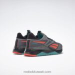 نقي رمادي 5 / كور أسود / أزرق مخضر كلاسيكي حذاء تدريب nano x2 tr Adventure للرجال Reebok 0NZ0F1063 - Image 8