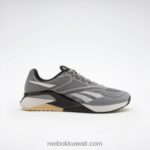 نقي رمادي 5 / كور أسود / رمادي نقي 2 حذاء تدريب نانو x2 للرجال Reebok 0NZ0F1022