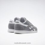 نقي رمادي 5 / ftwr أبيض أحذية الرجال النايلون الكلاسيكية Reebok 0NZ0F1047 - Image 4