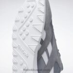 نقي رمادي 5 / ftwr أبيض أحذية الرجال النايلون الكلاسيكية Reebok 0NZ0F1047 - Image 8