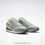 هارموني جرين / رذاذ البحر / رمادي نقي 7 أحذية جلدية كلاسيكية Reebok 0NZ0F123 - Image 3