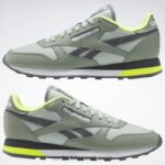 هارموني جرين / رذاذ البحر / رمادي نقي 7 أحذية جلدية كلاسيكية Reebok 0NZ0F123 - Image 9