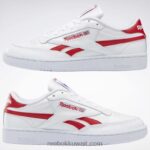 ftwr أبيض / أحمر متجه أحذية الانتقام نادي ج Reebok 0NZ0F229 - Image 8
