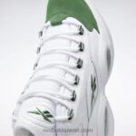 ftwr أبيض / أخضر صنوبر السؤال منتصف أحذية كرة السلة Reebok 0NZ0F490 - Image 7