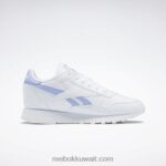ftwr أبيض / أرجواني توهج أحذية نسائية جلدية كلاسيكية Reebok 0NZ0F164 - Image 2