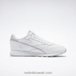 ftwr أبيض / أزرق متجه جلد كلاسيكي يجعله حذائك Reebok 0NZ0F224 - Image 3