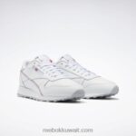ftwr أبيض / أزرق متجه جلد كلاسيكي يجعله حذائك Reebok 0NZ0F224 - Image 4