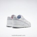 ftwr أبيض / أزرق متجه جلد كلاسيكي يجعله حذائك Reebok 0NZ0F224 - Image 5