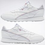 ftwr أبيض / أزرق متجه جلد كلاسيكي يجعله حذائك Reebok 0NZ0F224 - Image 10