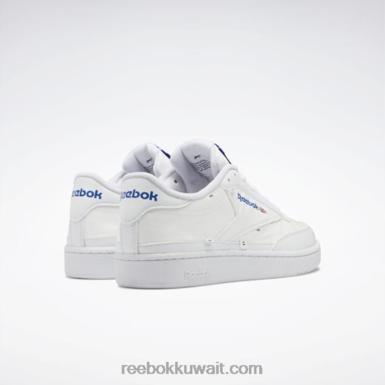 ftwr أبيض / أزرق متجه حذاء club c 85 x u Reebok 0NZ0F452 - Image 4