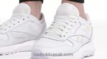 ftwr أبيض / بورسلين وردي الأحذية الجلدية الكلاسيكية sp للنساء Reebok 0NZ0F315 - Image 2
