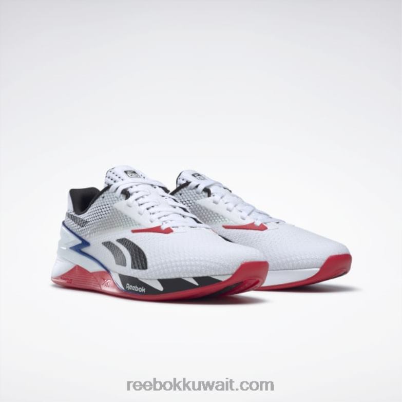 ftwr أبيض / كور أسود / أزرق متجه أحذية nano x3 Reebok 0NZ0F40 - Image 4