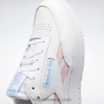 ftwr أبيض / وردي توهج / أكوا مشع الأحذية النسائية الانتقام مزدوجة النادي ج Reebok 0NZ0F267 - Image 6