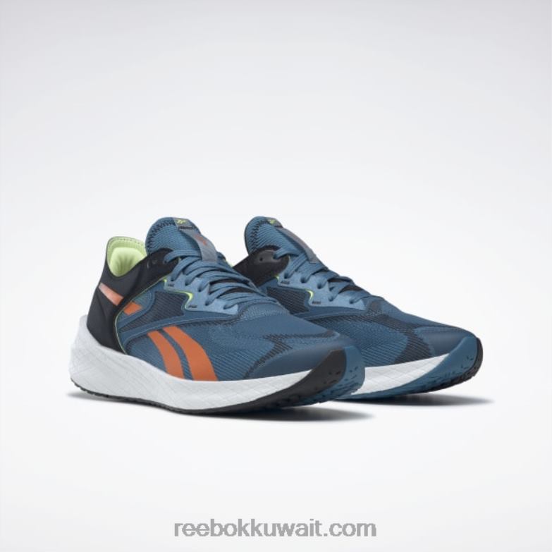 steely blue s23-r / core black / smash orange s23-r حذاء الجري الرجالي Floatride Energy Symmetros 2 Reebok 0NZ0F1201 - Image 3