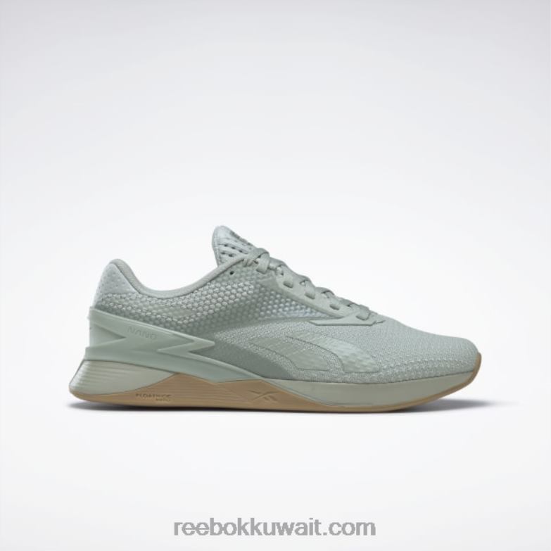 رذاذ البحر / هارموني جرين / ريبوك صمغ المطاط 01 أحذية نسائية nano x3 Reebok 0NZ0F14