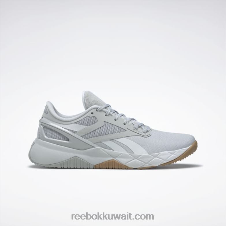 نقي رمادي 2 / قدم أبيض / رمادي نقي 3 أحذية التدريب nanoflex tr للسيدات Reebok 0NZ0F276