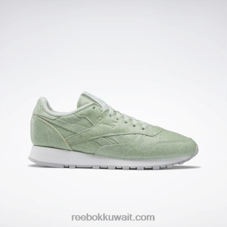 حكيم فاتح / أبيض قدم / رمادي بارد 2 حذاء ايمز جلدي كلاسيكي Reebok 0NZ0F553