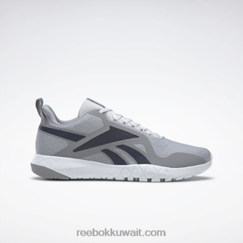 بارد رمادي / متجه البحرية فلكساغون فورس 3 أحذية تدريب رجالية واسعة 4e Reebok 0NZ0F1071