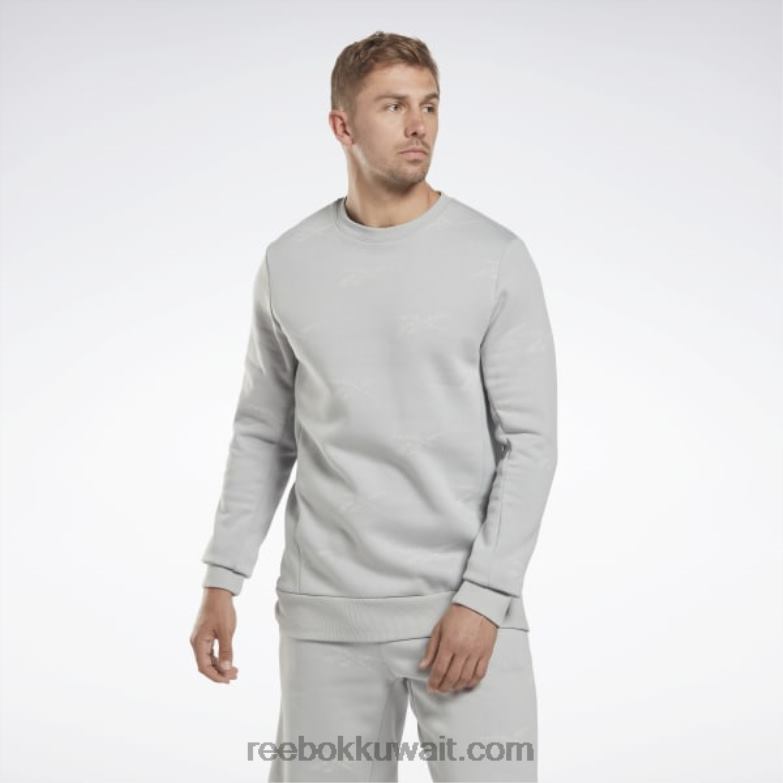 رجال رمادي نقي 3 ناقل الهوية الصوف طاقم من النوع الثقيل Reebok 0NZ0F1248