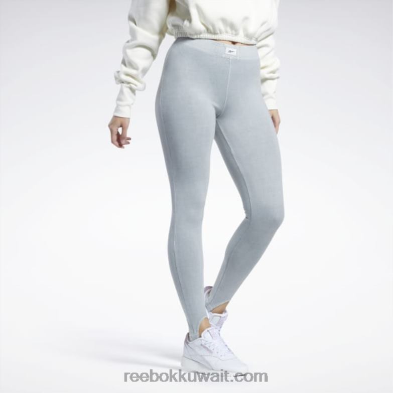 نحيف رمادي نقي 3 الكلاسيكية طماق الصبغ الطبيعي الرِّكاب Reebok 0NZ0F567