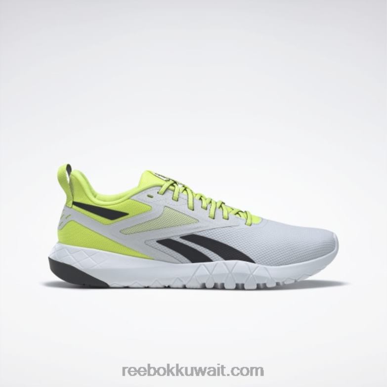 حمض الشمسية أصفر / رمادي بارد / أسود أساسي حذاء فليكساغون فورس 4 للرجال للتدريب Reebok 0NZ0F1164