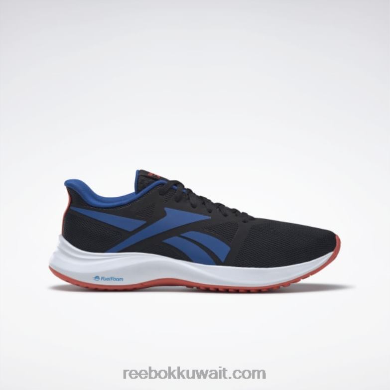 قلب أسود / توهج شبه برتقالي / أزرق متجه حذاء جري رانر 5 للرجال Reebok 0NZ0F1070