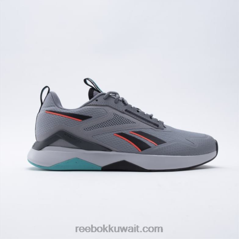 نقي رمادي 5 / كور أسود / أزرق مخضر كلاسيكي أحذية التدريب nanoflex Adventure tr للرجال Reebok 0NZ0F1165