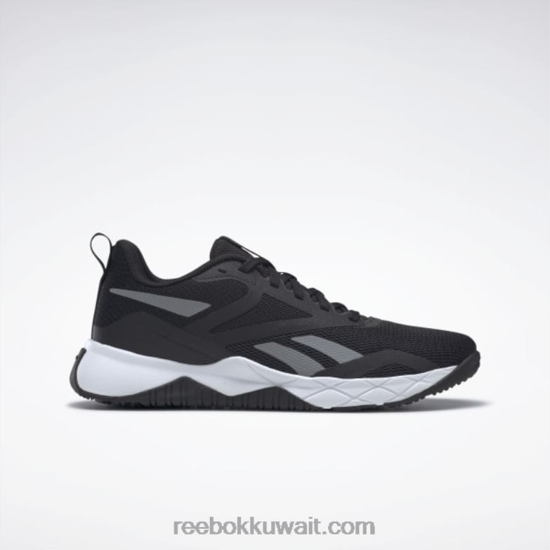 قلب أسود / رمادي نقي 5 / أبيض قدم أحذية تدريب نسائية nfx Reebok 0NZ0F945