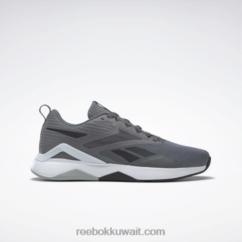 نقي رمادي 6 / كور أسود / رمادي نقي 3 حذاء تدريب nanoflex tr 2.0 للرجال Reebok 0NZ0F1088