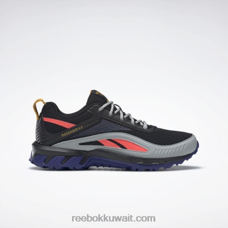 نحيف أسود أساسي / أرجواني غامق / برتقالي متوهج حذاء ريدجيردير 6 Reebok 0NZ0F232