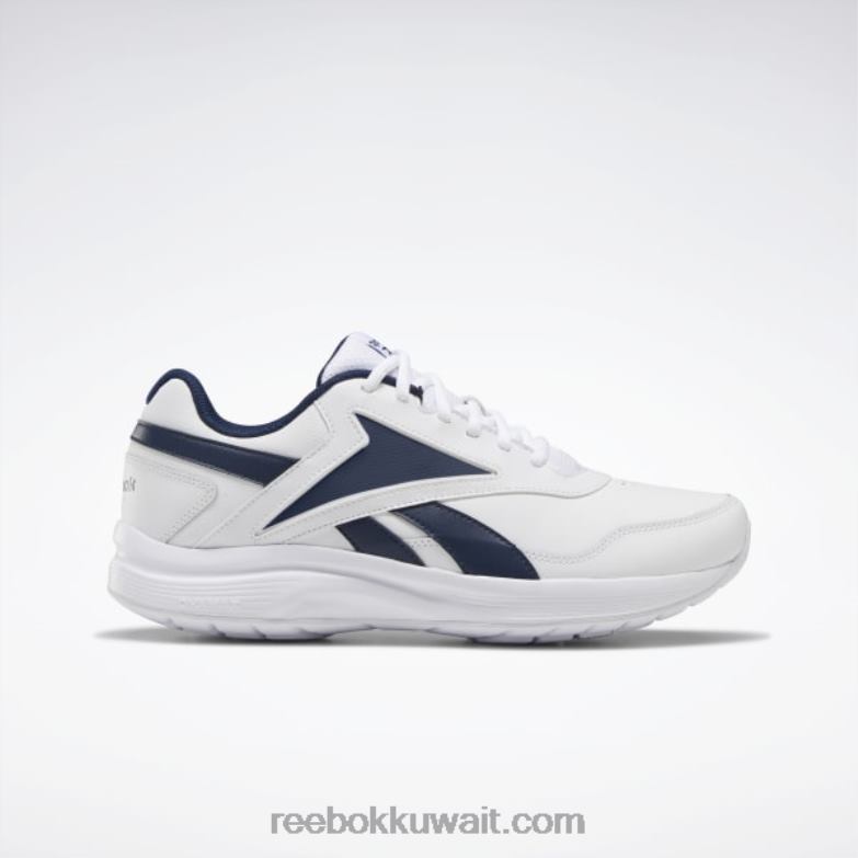 أبيض / بحري جماعي / ملكي جامعي المشي أحذية فائقة 7 dmx max للرجال واسعة للغاية Reebok 0NZ0F1041