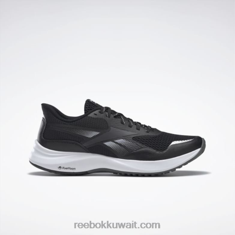 أسود الأساسية / رمادي نقي 7 / أبيض ftwr أحذية الجري التي لا نهاية لها 3 للرجال Reebok 0NZ0F1125