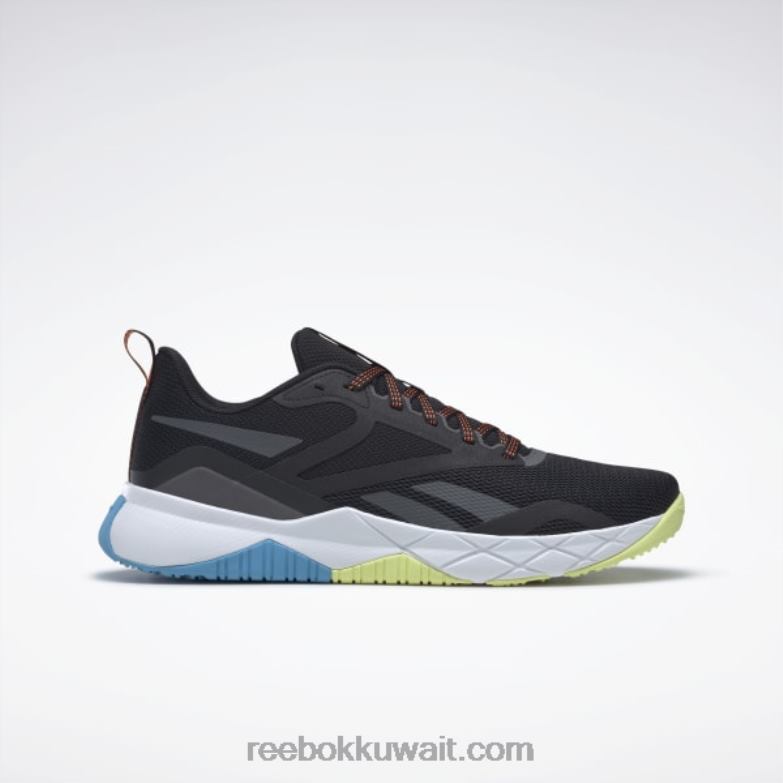 قلب أسود / رمادي نقي 7 / أكوا مشع أحذية تدريب الرجال nfx Reebok 0NZ0F1324